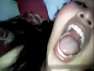 Indian Desi Manipuri University Girl swallows cum after disburse labour