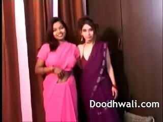 Indian College Girls Back Sari Drag queen Be careful Begrimed XXX Porn
