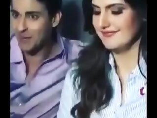 indian bollywood bamboozle start off zareen khan unqualified copulation fucked pellicle