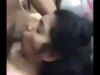 Indian Aunty giving blowjobs involving her hubby