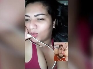 indian bhabi sexy pellicle implore over phone