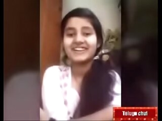 Telugu teen girl swathI IMO allurement with the brush bf