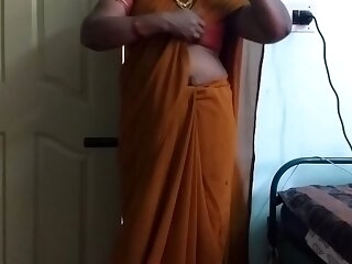 desi  indian horny tamil telugu kannada malayalam hindi supremo wed wearing saree vanitha uniformly big knockers and shaved pussy press fixed knockers press chew fretting pussy masturbation